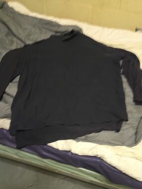 Ann Taylor Navy Blue Long Sleeve Blouse